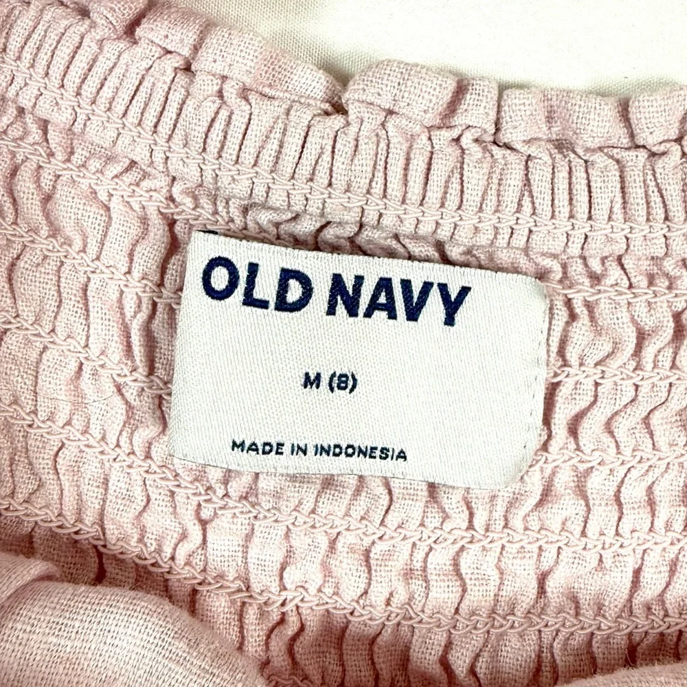 OLD NAVY Girls Wide‎ Leg Jumpsuit M (8) Wisteria Mist Ruffle Straps Cute